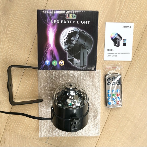 LED Party Light Disco Ball Dancing Stage Lights Remote Control Auto Sound Mode - Picture 8 of 12